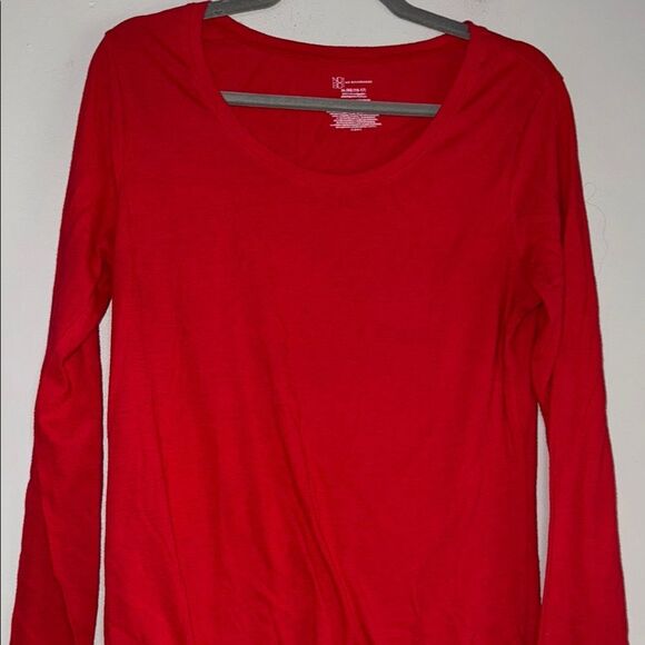 No Boundaries Red Fitted Long Sleeve Tee - Picture 5 of 8